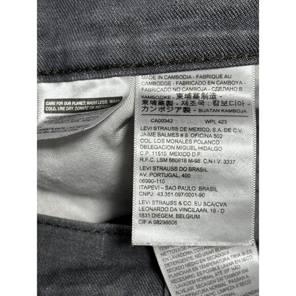 Levis 569 Mens W38 Gray Denim Shorts - Picture 4 of 6